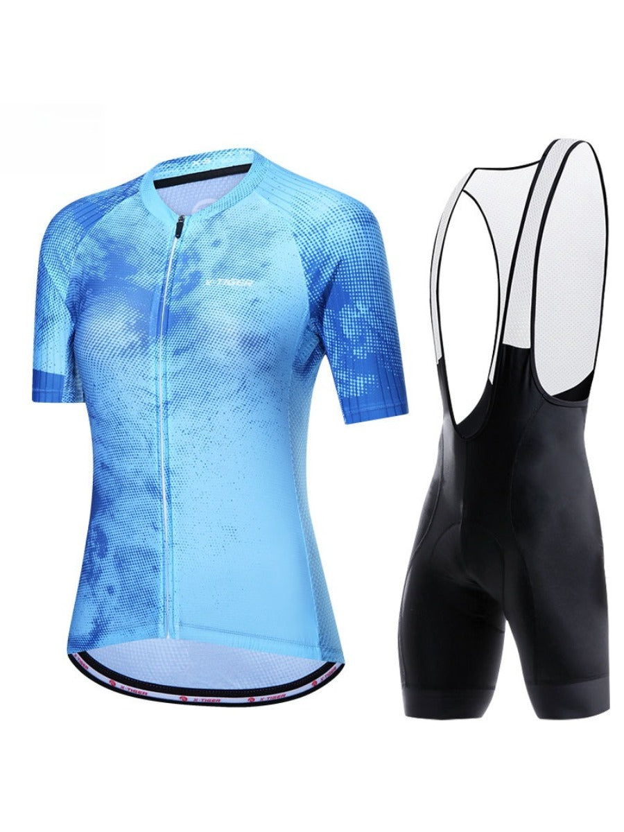 X-TIGER Women’s Short Sleeve Lycra Cycling Jersey Set