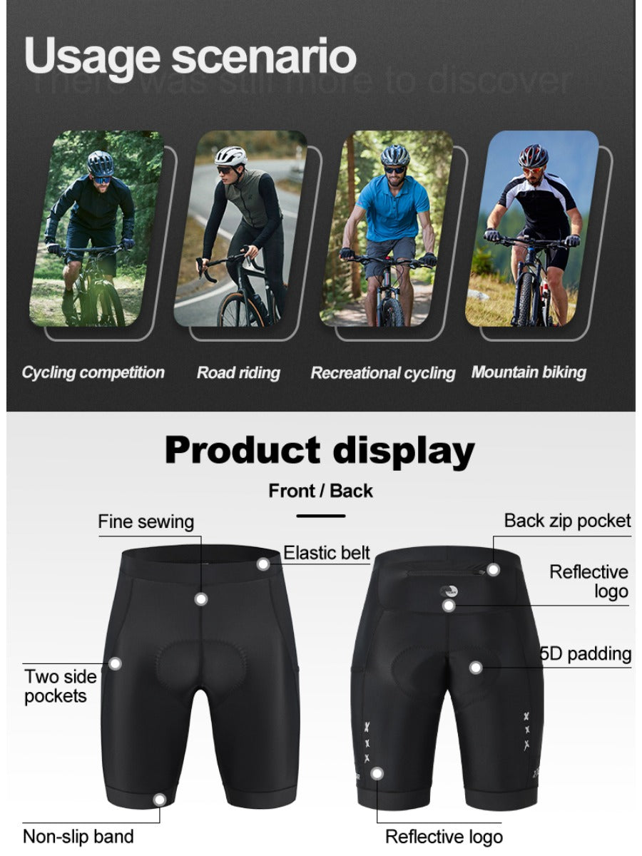 X-TIGER Men’s Racing Multi Pockets Cycling Shorts