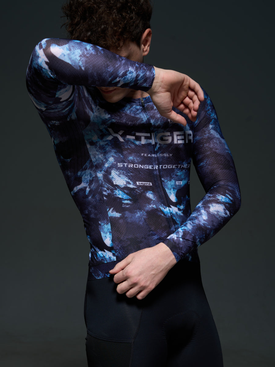 X-TIGER 2026 Men’s Performance Long Sleeve Cycling Jerseys -3