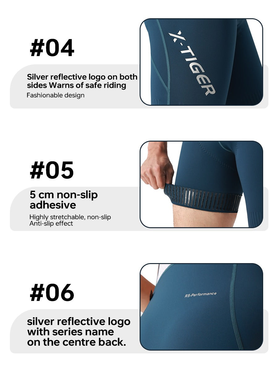 X-TIGER Men’s FIT Cycling Bib Shorts