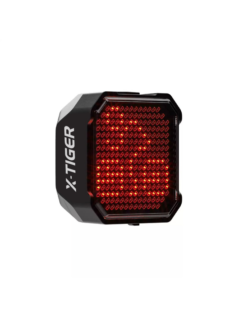 X-TIGER Cycling Tail Light IP66 Waterproof MTB Road Bicycle Light Smart Brake Sensor APP Build Mode Smart Expression Taillight