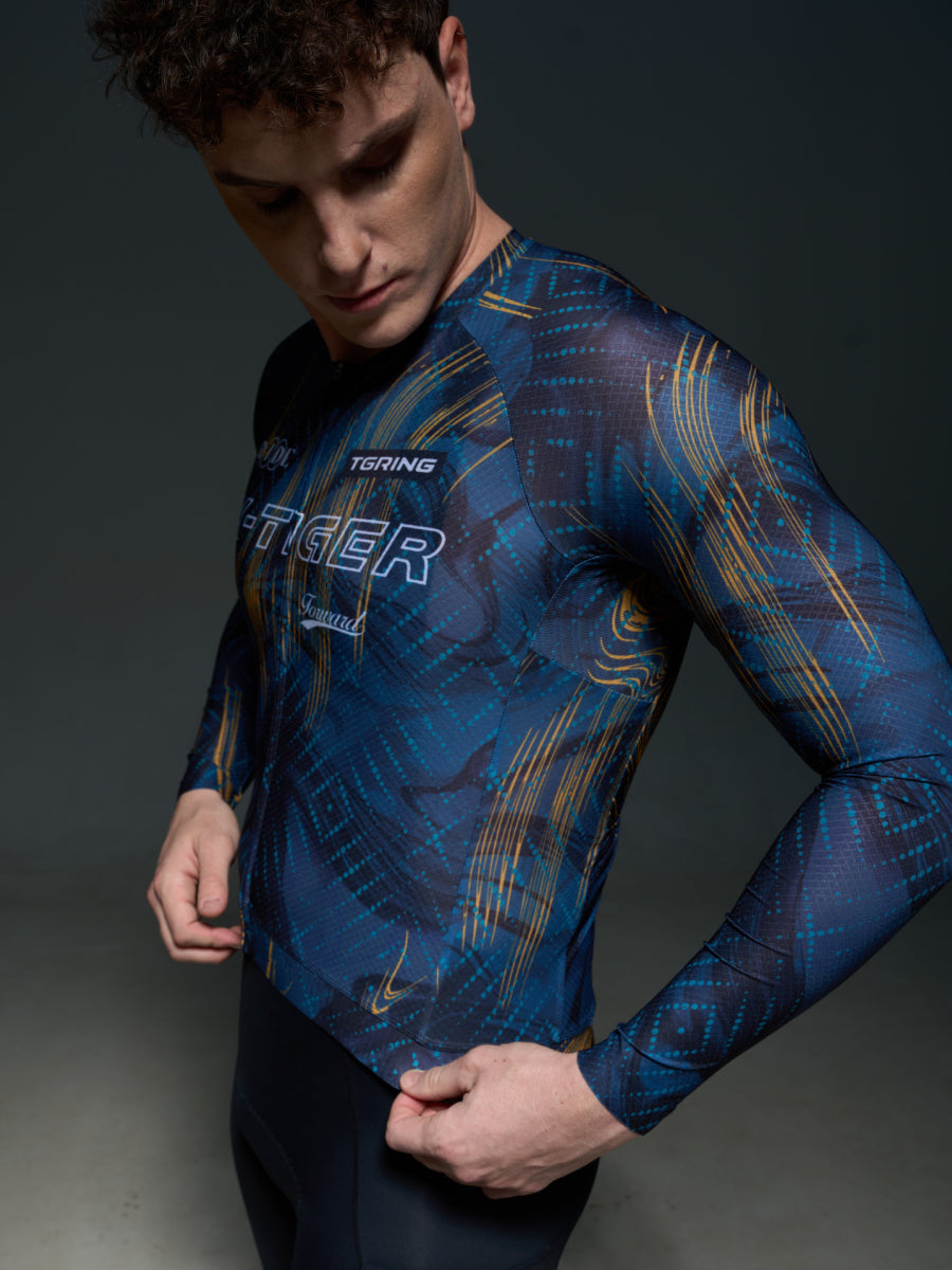 X-TIGER 2026 Men’s Performance Long Sleeve Cycling Jerseys -3