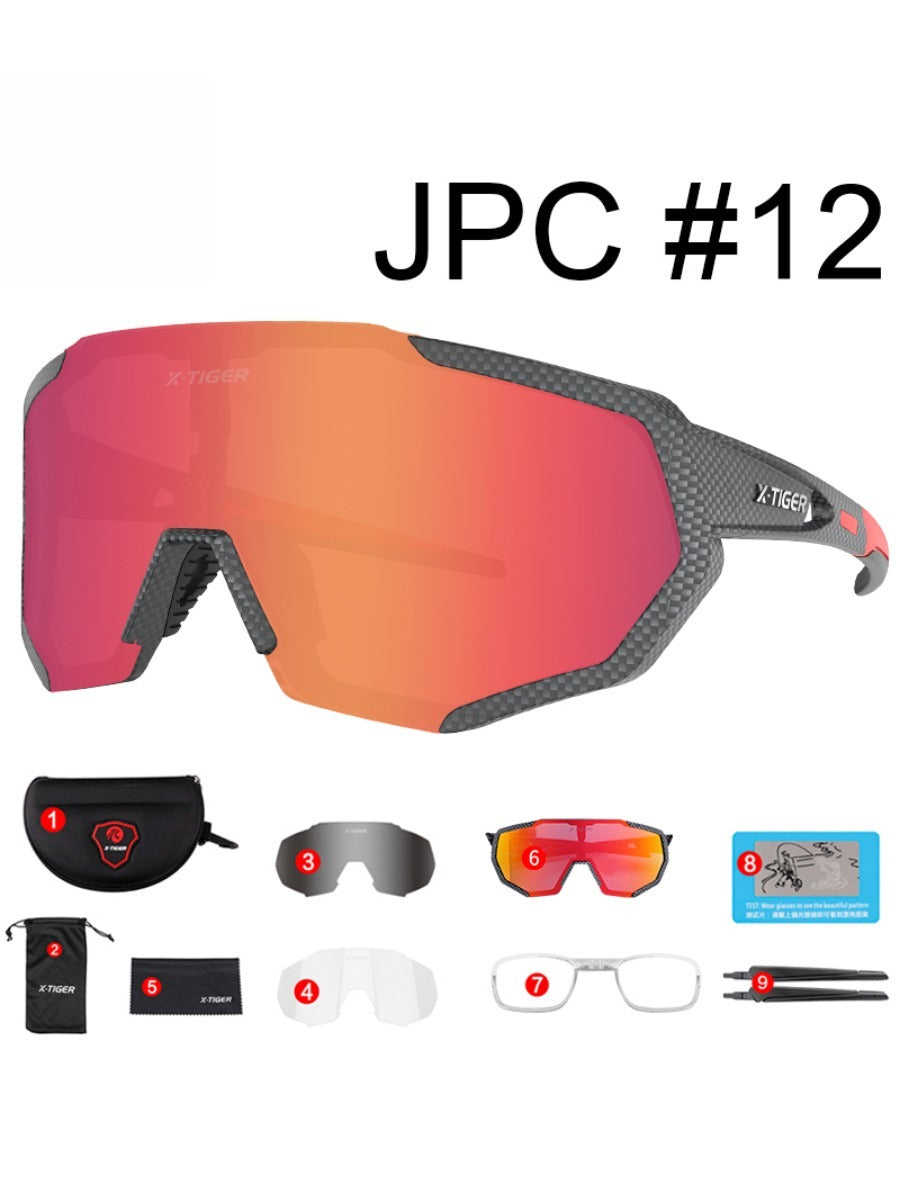 X-TIGER Summer Polarized Cycling Glasses Outdoor Sports MTB Bicycle Glasses Men Women UV400 Bike Sunglasses Eyewear Myopia Frame