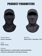 X-TIGER Men's and Women's Riding Mask Sunscreen Headscarf Spring and Summer Outdoor Motorcycle Full Face Windproof Scarf