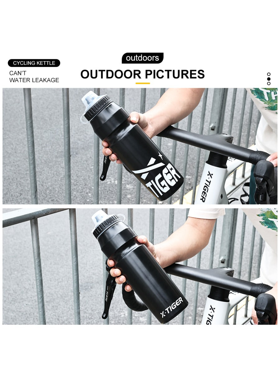 X-TIGER 1000ML Bike Water Bottle Press Type Leak Proof Outdoor Cycling Sports Kettle