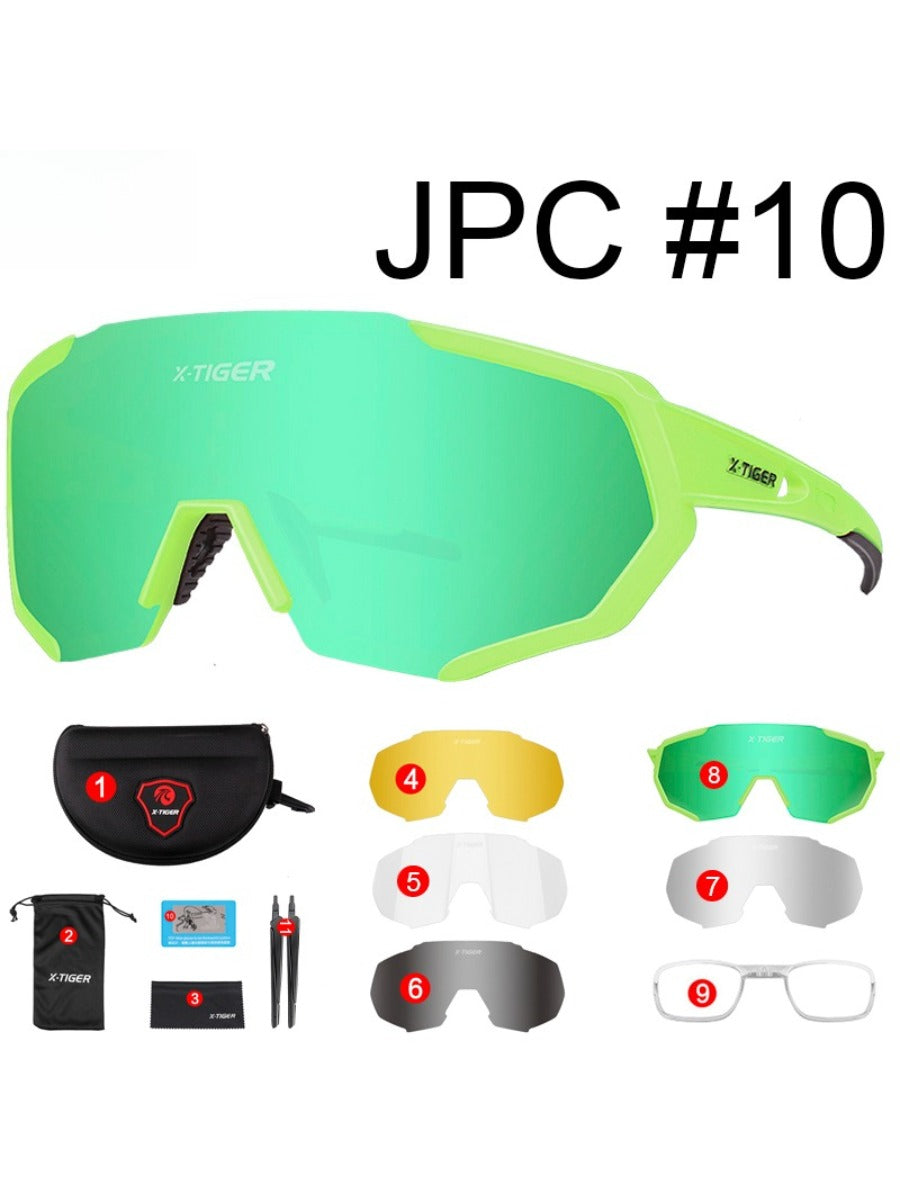 X-TIGER Polarised Eyewear Sport Photochromic Sunglasses Cycling Eyewear Mountain Bike Road Cycling Goggles 3/5 Lens