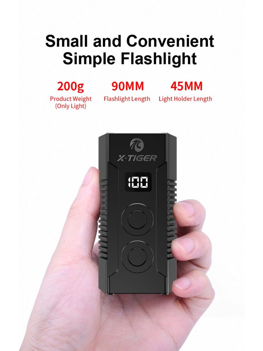 X-Tiger Bike Light Headlight Bicycle Lamp With Power Bank Rechargeable LED 5200mAh MTB Bicycle Light Flashlight