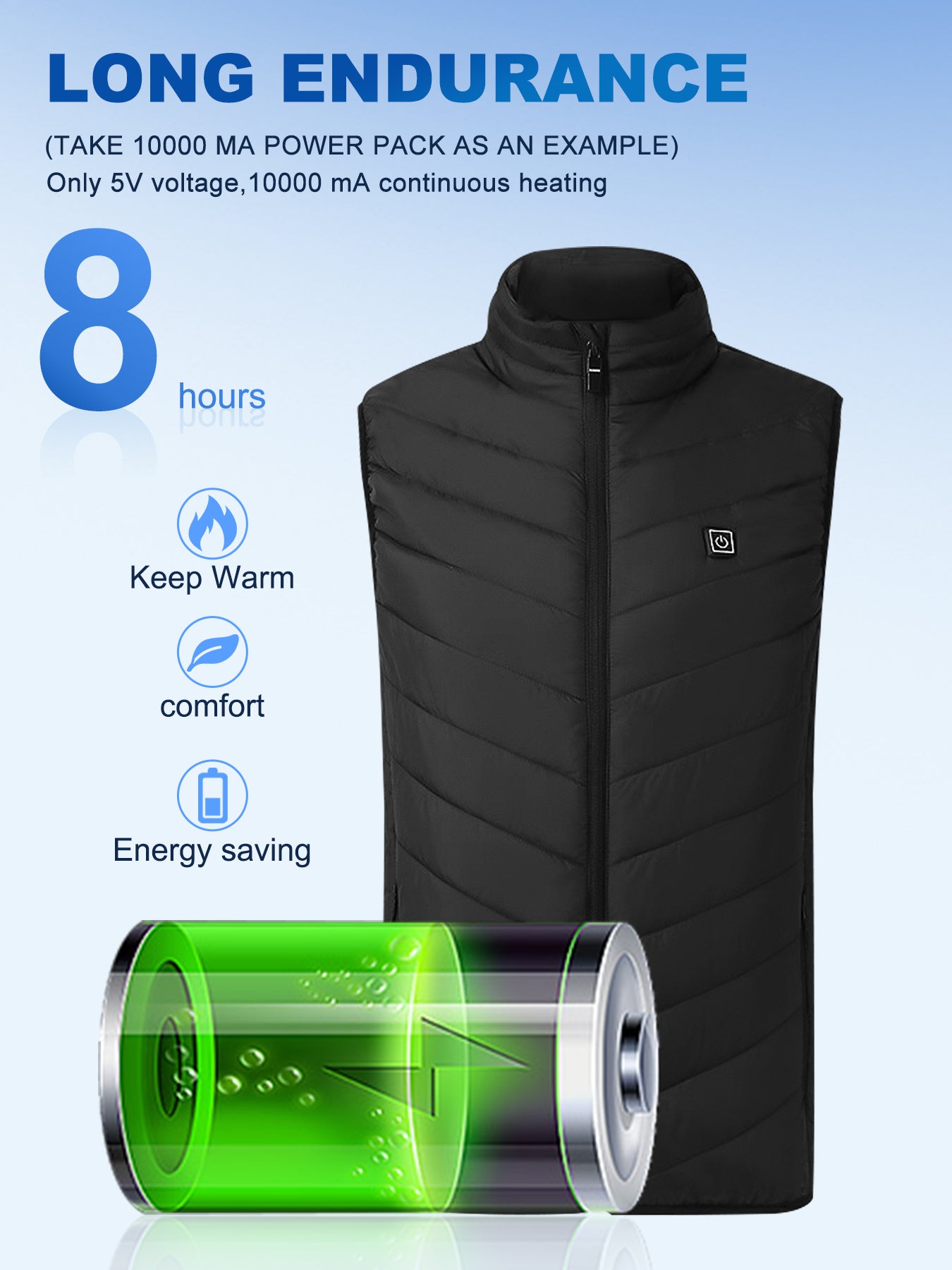 X-TIGER Men’s Smart Temperature-Control Heated Vest