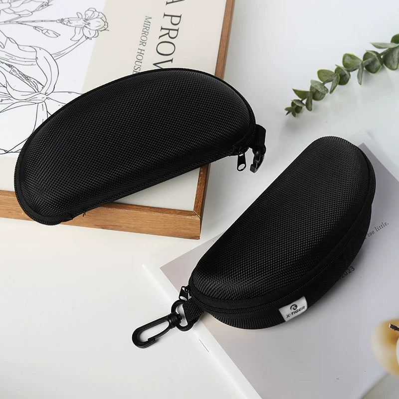 X-TIGER Eyeglass Case – Hard Shell Protective Cycling Glasses Case with Carabiner