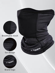 X-TIGER UPF50+ Cycling Face Mask Ice Silk Cooling Breathable Face Mask Moisture-Wicking for Men Outdoor Sports Cycling Hiking