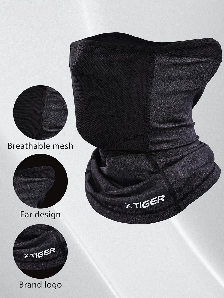 X-TIGER UPF50+ Cycling Face Mask Ice Silk Cooling Breathable Face Mask Moisture-Wicking for Men Outdoor Sports Cycling Hiking