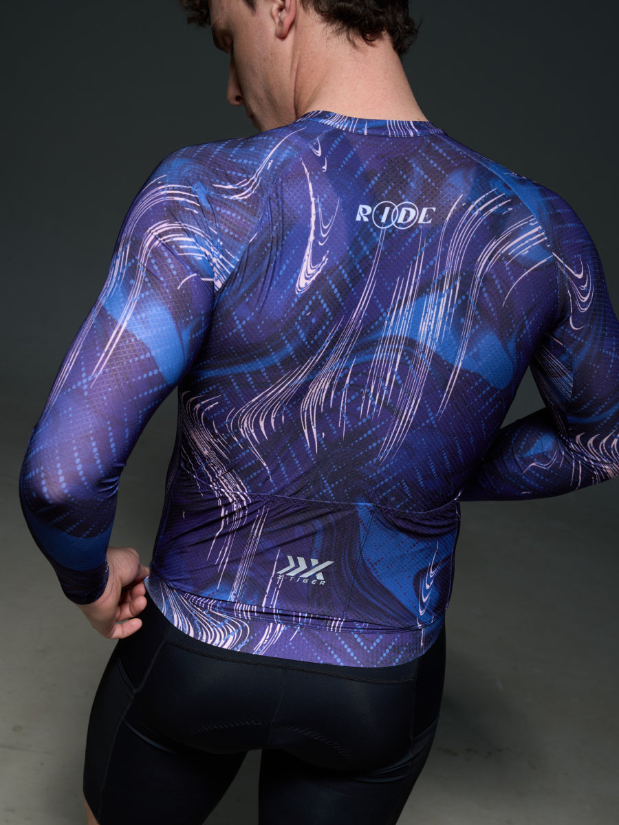 X-TIGER 2026 Men’s Performance Long Sleeve Cycling Jerseys -3
