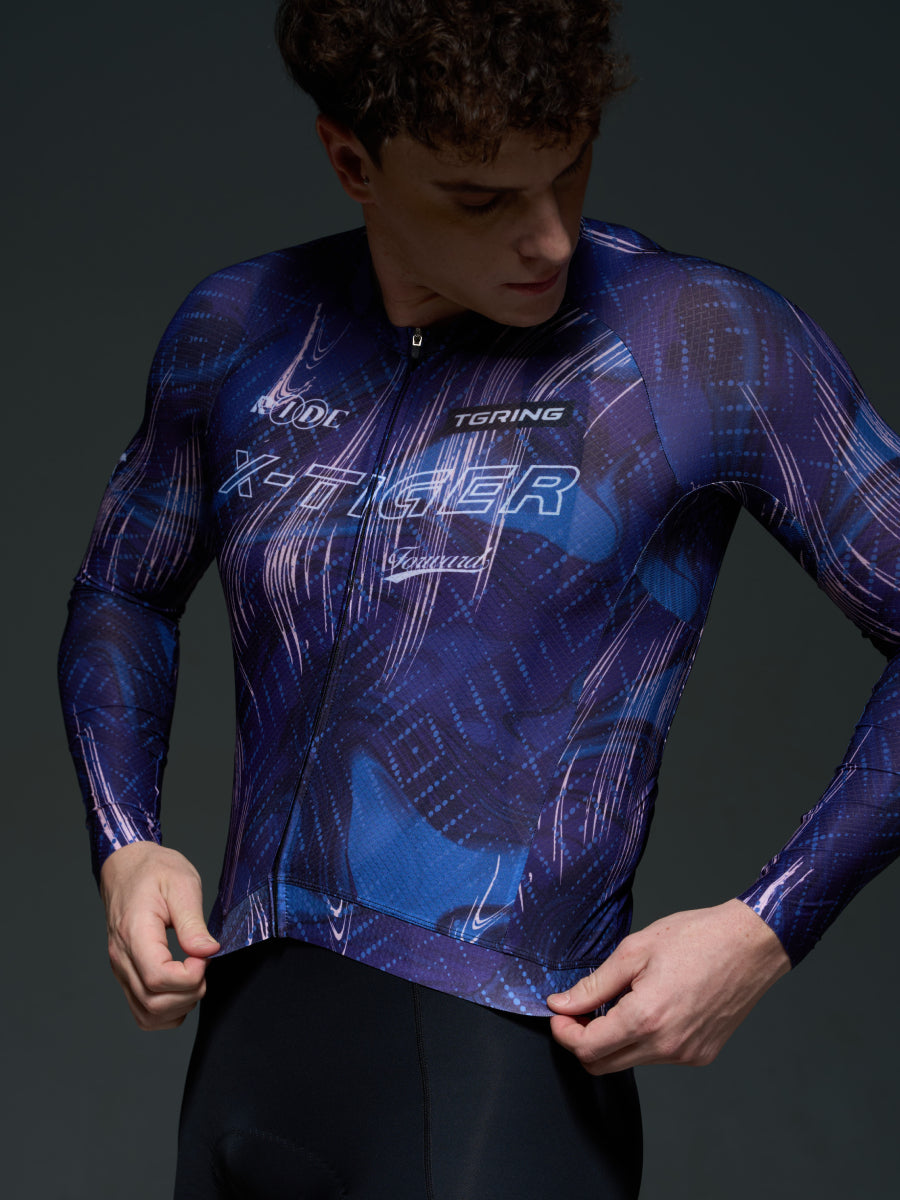 X-TIGER Men's Performance Long Sleeve Cycling Jerseys