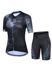 X-TIGER Women’s Short Sleeve Lycra Cycling Jersey Set