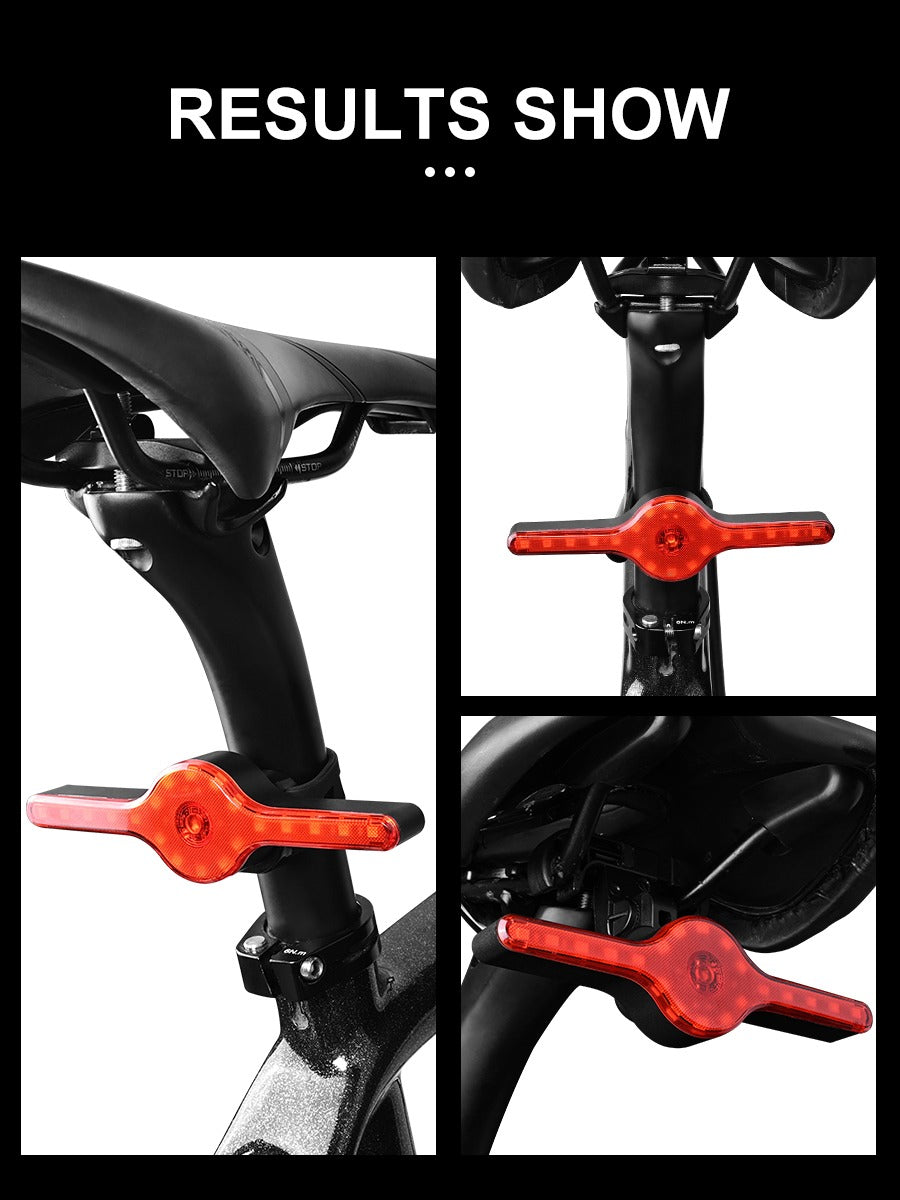 Bicycle Tail Light Multi-mode Alarm Intelligent Tail Light Rechargeable Remote Tail Light Cycling Warning Lights Night Lights