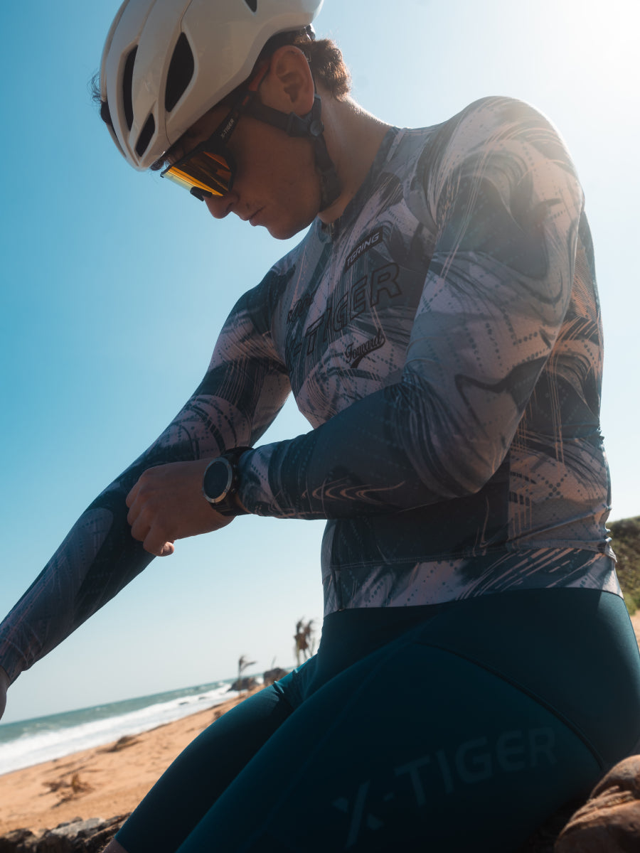 X-TIGER 2026 Men’s Performance Long Sleeve Cycling Jerseys -3