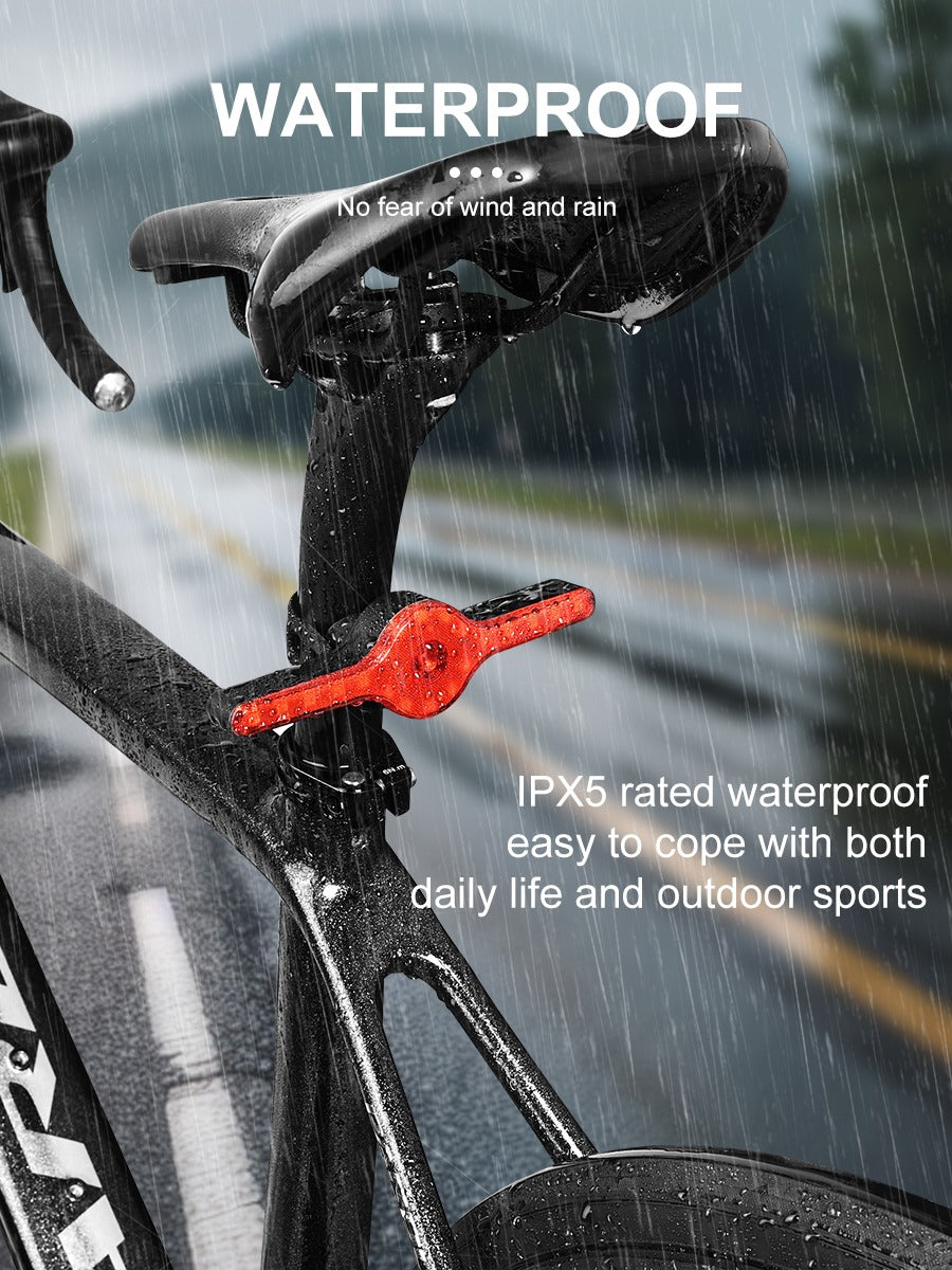 Bicycle Tail Light Multi-mode Alarm Intelligent Tail Light Rechargeable Remote Tail Light Cycling Warning Lights Night Lights