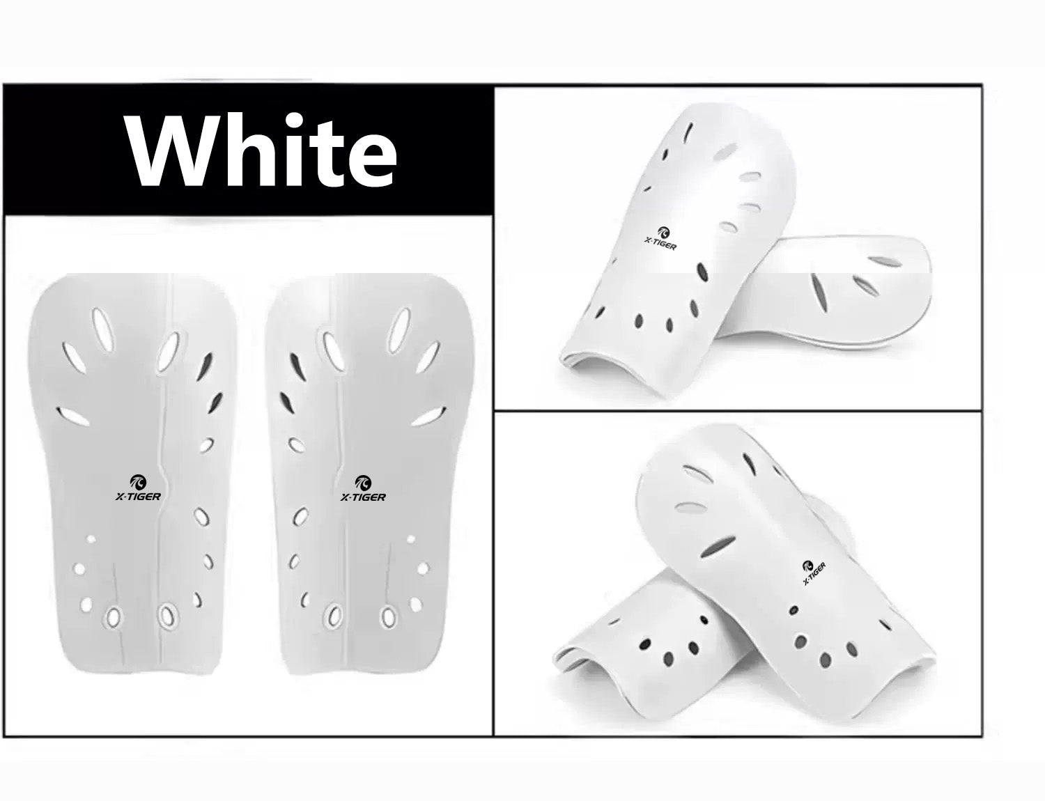 X-TIGER Shin Guards for Athletic Use with Thick EVA Protective Layer