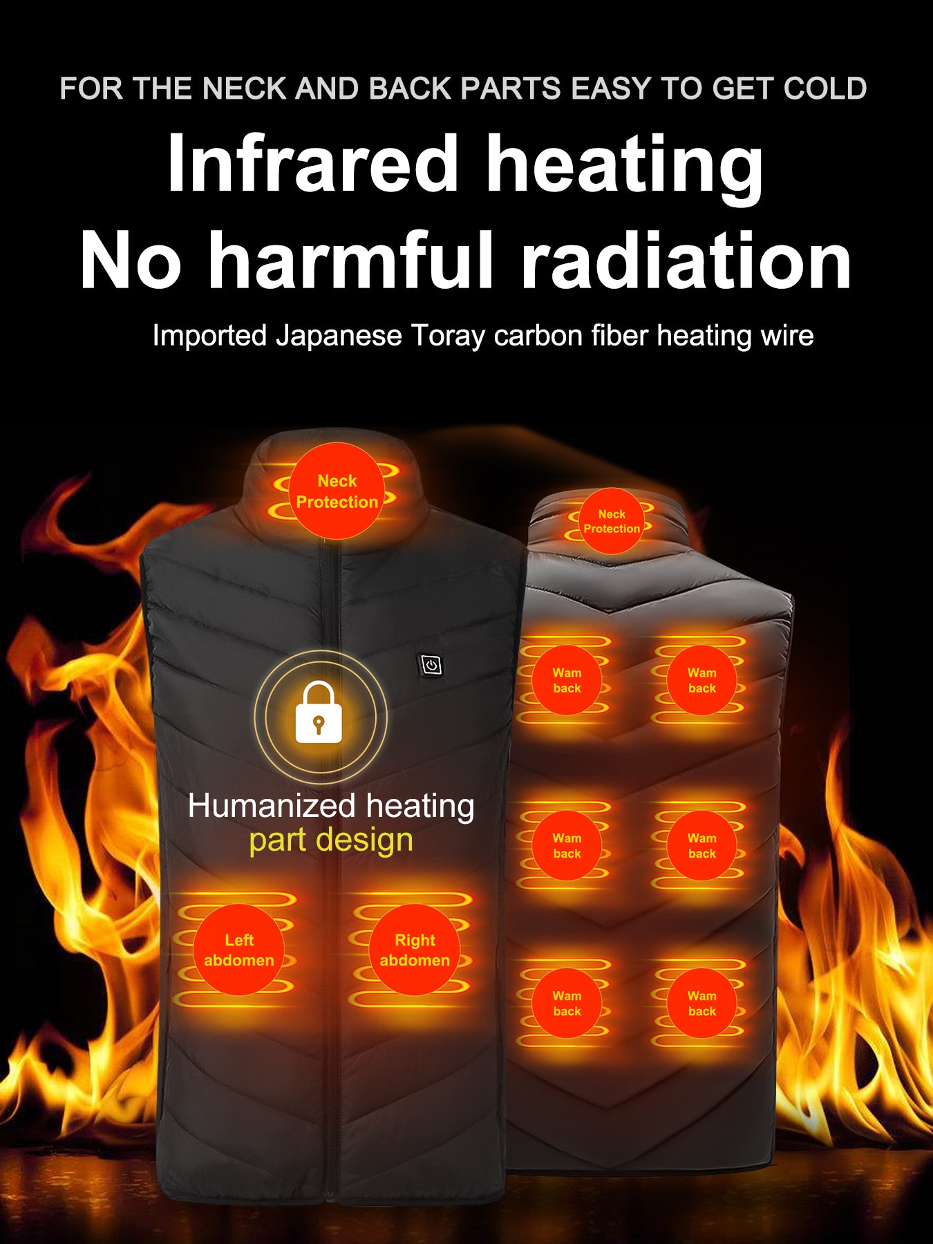 X-TIGER Men’s Smart Temperature-Control Heated Vest