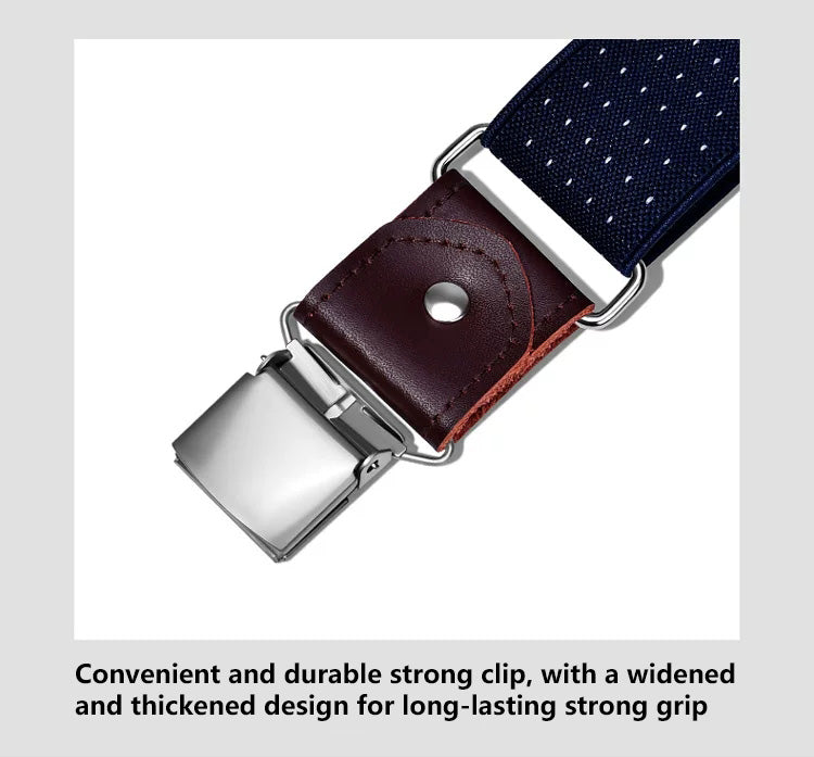 X-TIGER Adjustable Cycling Suspenders with Anti-Slip Strong Grip Clips