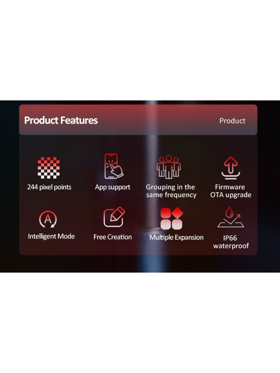 X-TIGER Cycling Tail Light IP66 Waterproof MTB Road Bicycle Light Smart Brake Sensor APP Build Mode Smart Expression Taillight
