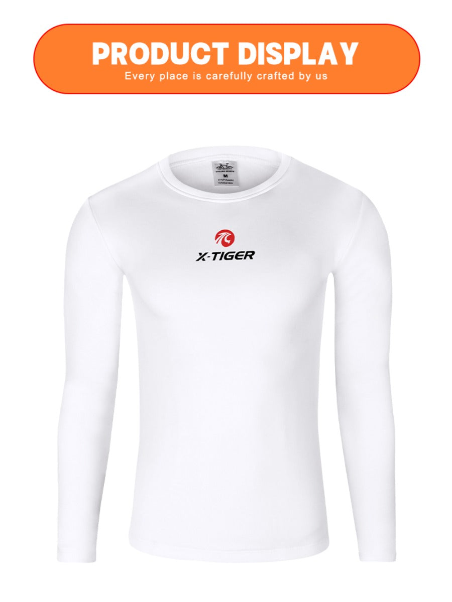 X-TIGER Long Sleeve Fleece Bike Underwear Winter Cycling Base Layer