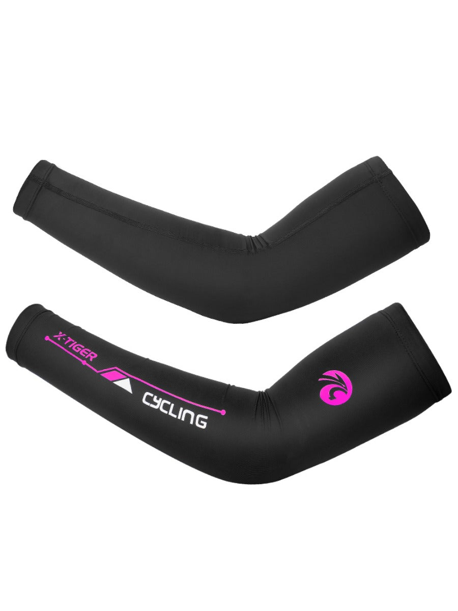 X-TIGER Cycling Sleeve Outdoor Sports Arm Sleeve Sun Protection UV Arm Sleeves Ice Fabric Breathable Running Cycling Arm Warmers