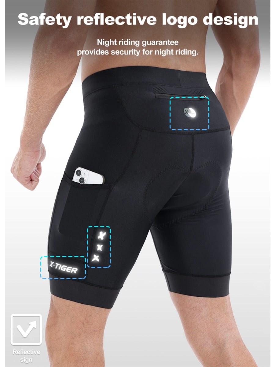X-TIGER Men’s Racing Multi Pockets Cycling Shorts