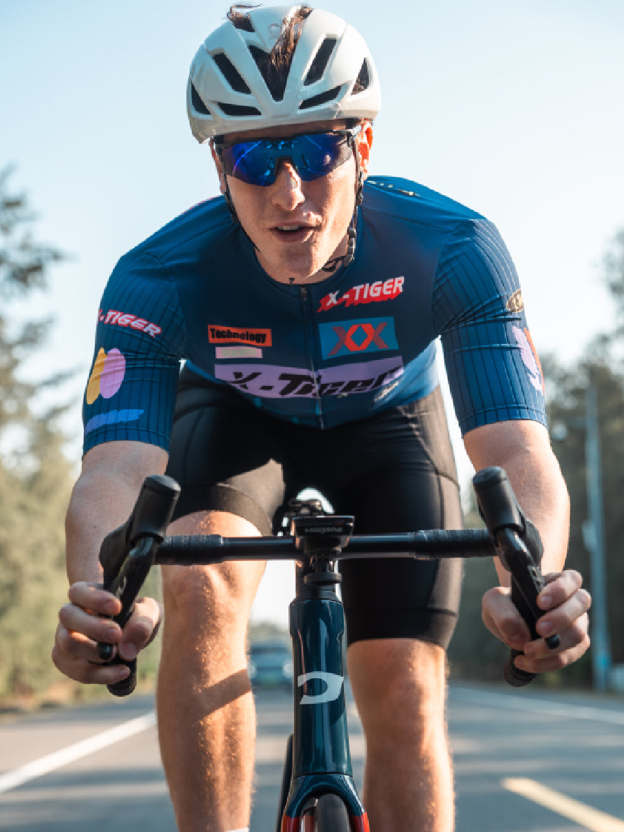 X-TIGER Men's Pro Cycling Jersey: Quick-Dry Breathable MTB Road Shirt
