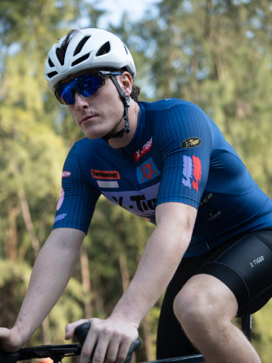X-TIGER Men's Pro Cycling Jersey: Quick-Dry Breathable MTB Road Shirt