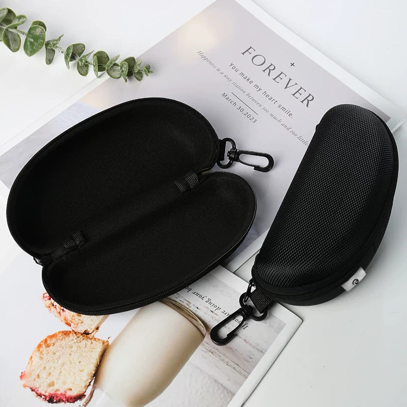 X-TIGER Eyeglass Case – Hard Shell Protective Cycling Glasses Case with Carabiner