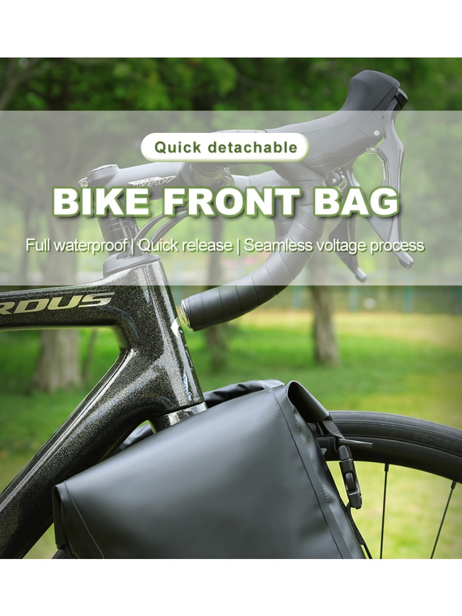 X-TIGER Wheel Bag 6L Bike Mount Storage Bag Square Quick Release Fork Bag Waterproof Satchel Bag Cycling Bicycle Front Pack