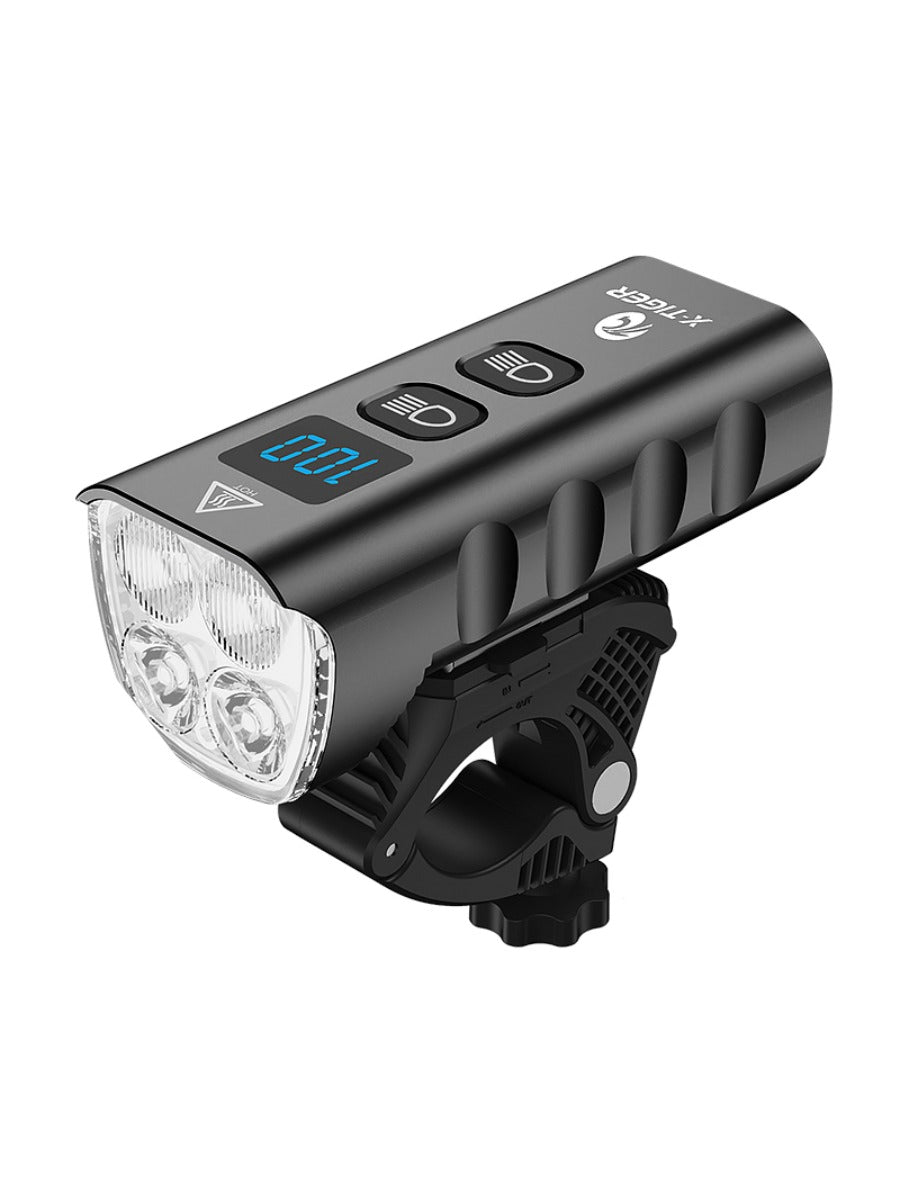 X-TIGER Waterproof MTB Bike Light Aluminum Alloy Road Cycling USB Rechargeable Headlight 2400 Lumens Bicycle Light