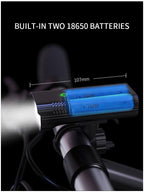 X-TIGER Bike Light Set Powerful USB Rechargeable Bright 10000mAh Bicycle Front Lights IPX5 Waterproof Front Lamp