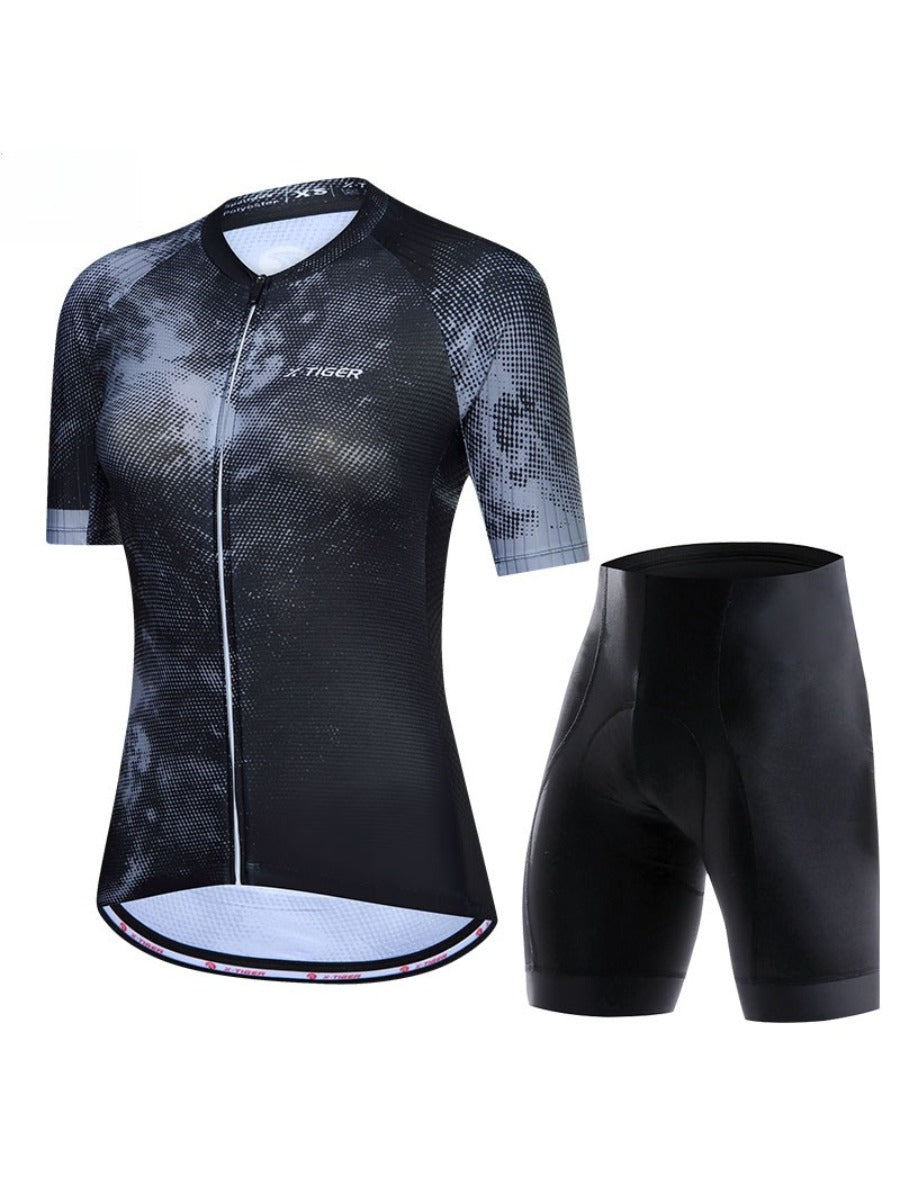 X-TIGER Women’s Short Sleeve Lycra Cycling Jersey Set