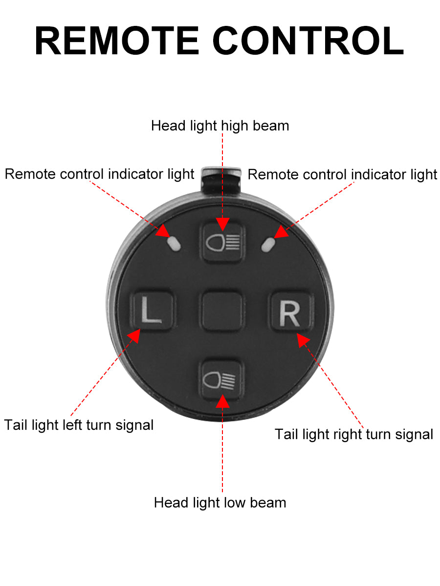 X-TIGER 1600 LM Bicycle Light High Low Beam Night Riding Headlight GoPro Hanging Wireless Remote Control MTB Road Bicycle Lights