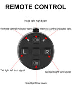 X-TIGER 1600 LM Bicycle Light High Low Beam Night Riding Headlight GoPro Hanging Wireless Remote Control MTB Road Bicycle Lights