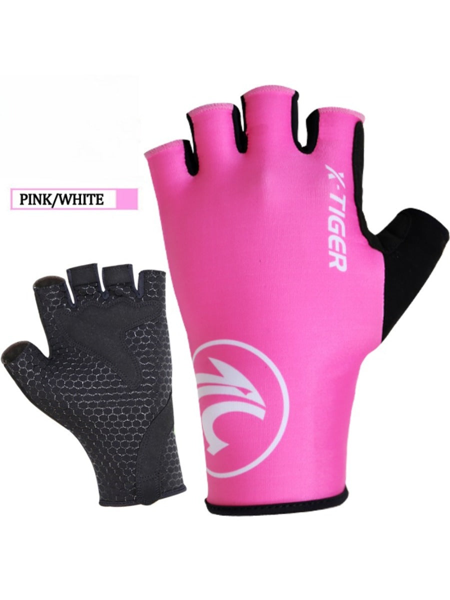 X-Tiger Cycling Gloves Outdoor Protect MTB Bike Gloves Washable Breathable Polyester Spandex Half Finger Racing Bicycle Gloves