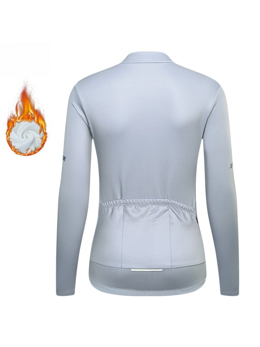 X-TIGER Men’s Pro classic Fleece Lycra Long Sleeve Cycling Jersey