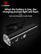X-TIGER Bicycle Lights IPX5 Waterproof Aluminum Alloy 1000LM Bicycle Front Light Compact Portable Flashlight