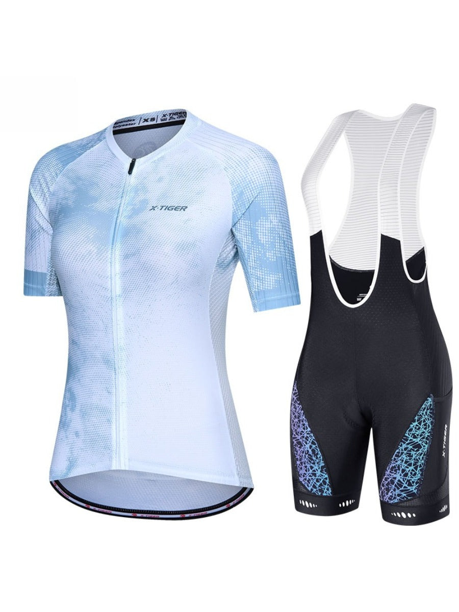 X-TIGER Women’s Short Sleeve Lycra Cycling Jersey Set