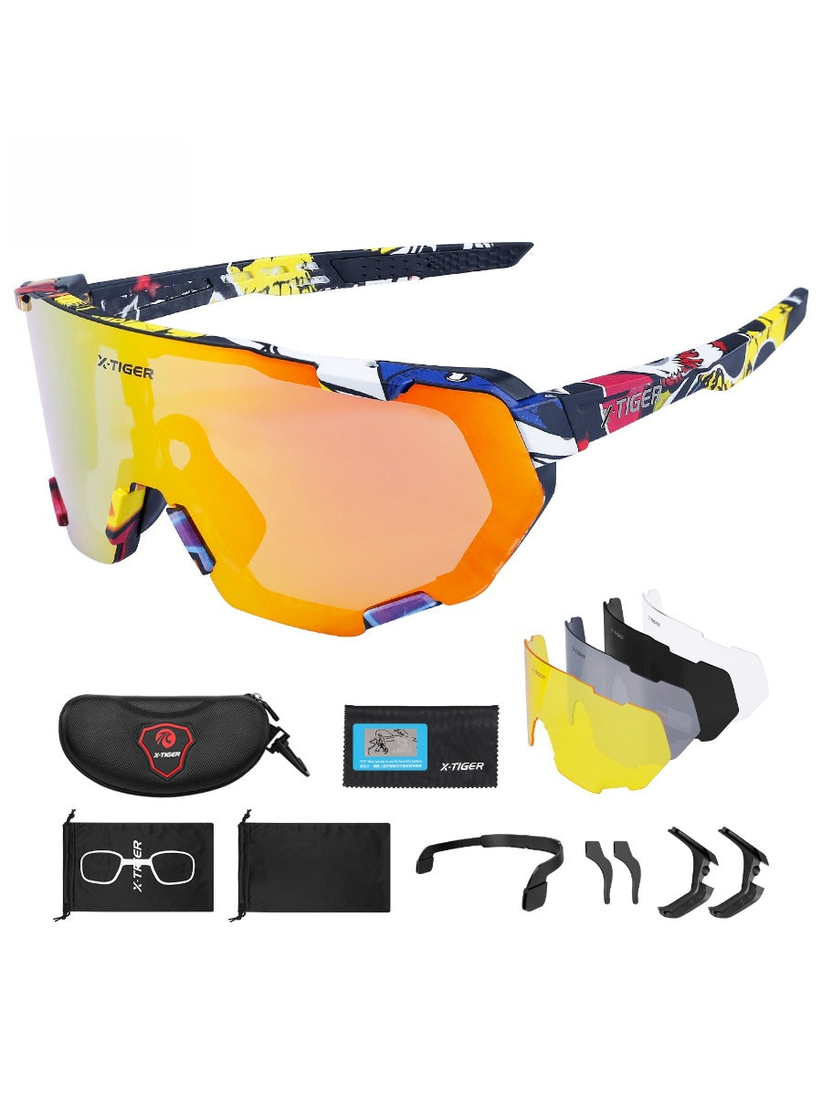 X-TIGER Polarized Cycling Glasses Photochromic Bicycle Glasses Sports Bike Men Sunglasses MTB Cycling Eyewear Protection Goggles