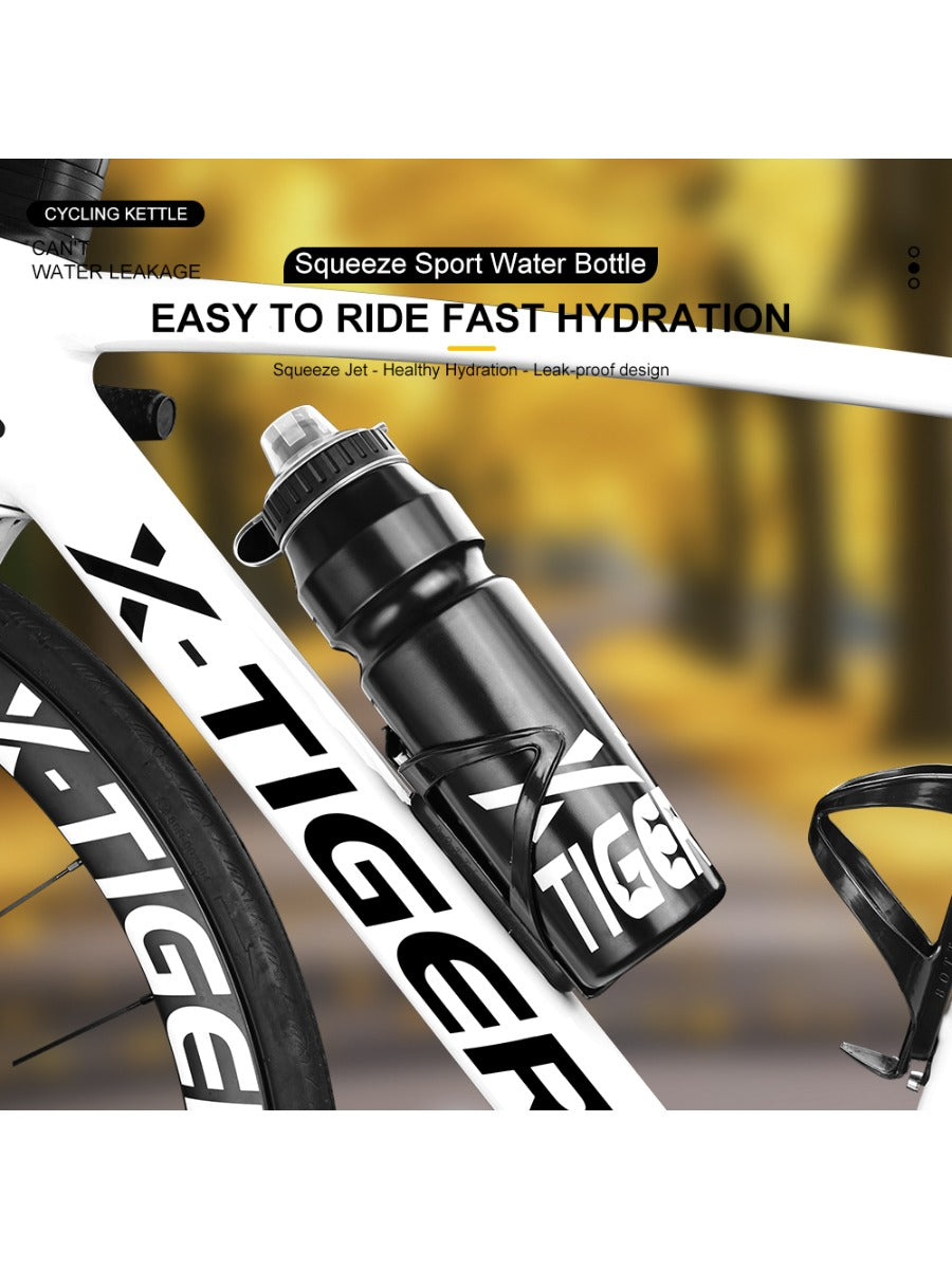 X-TIGER 1000ML Bike Water Bottle Press Type Leak Proof Outdoor Cycling Sports Kettle