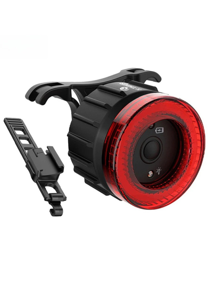 X-TIGER Bike Rear Light Smart Brake Sensing Light Bicycle Tail Light IPX6 Waterproof LED Charging Taillight
