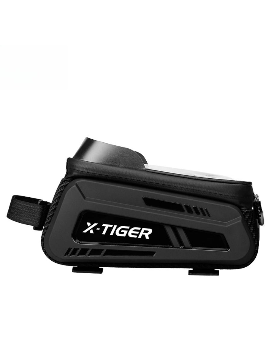 X-TIGER Bicycle Top Tube Bag Bike Phone Front Frame Bag TPU Screen Waterproof Bag for Cell Phone Under 6.7" iPhone 13,14,15 Pro