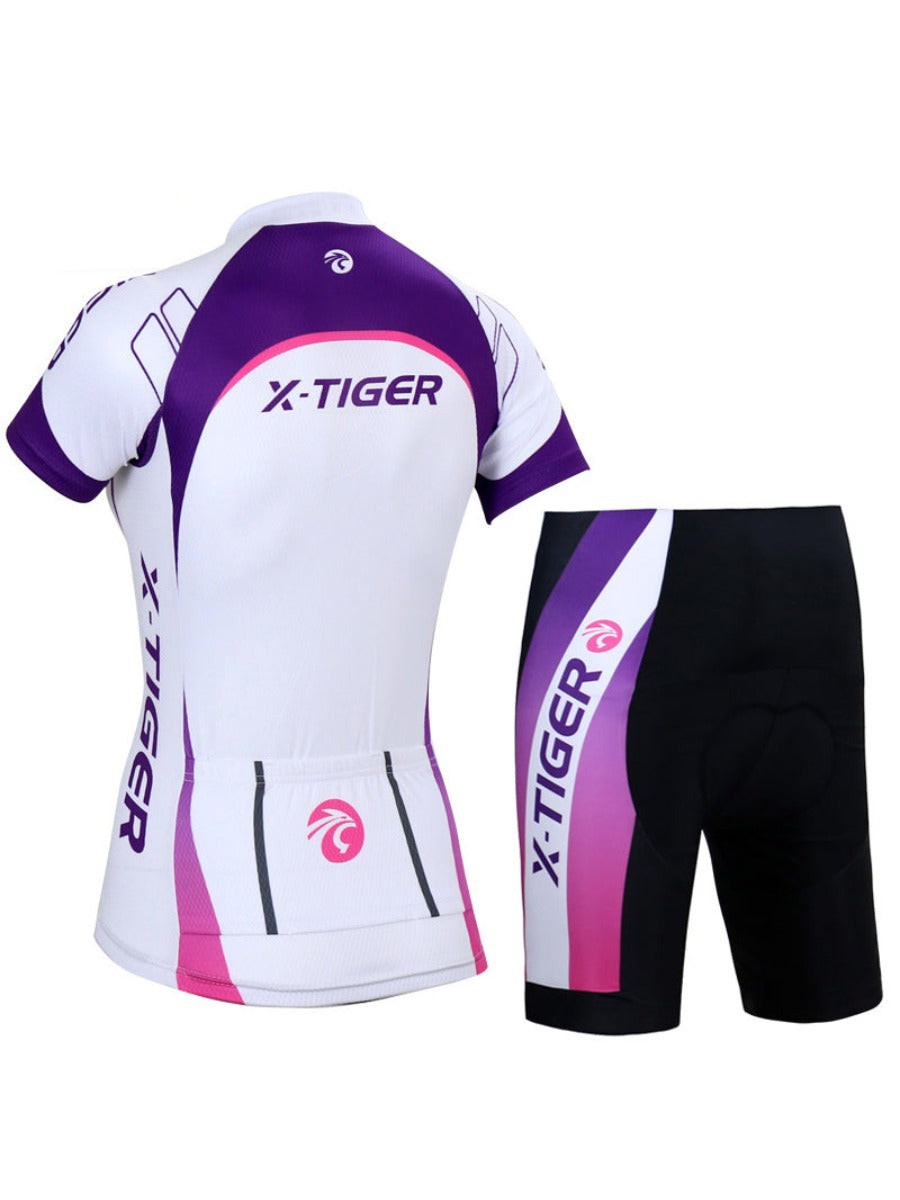 X-TIGER Classic Women’s Short Sleeve Cycling Jersey & Shorts Set
