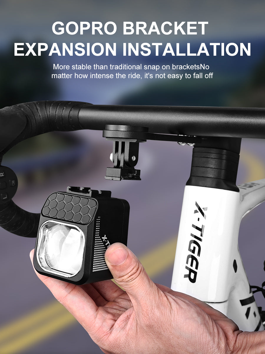 X-TIGER 1600 LM Bicycle Light High Low Beam Night Riding Headlight GoPro Hanging Wireless Remote Control MTB Road Bicycle Lights