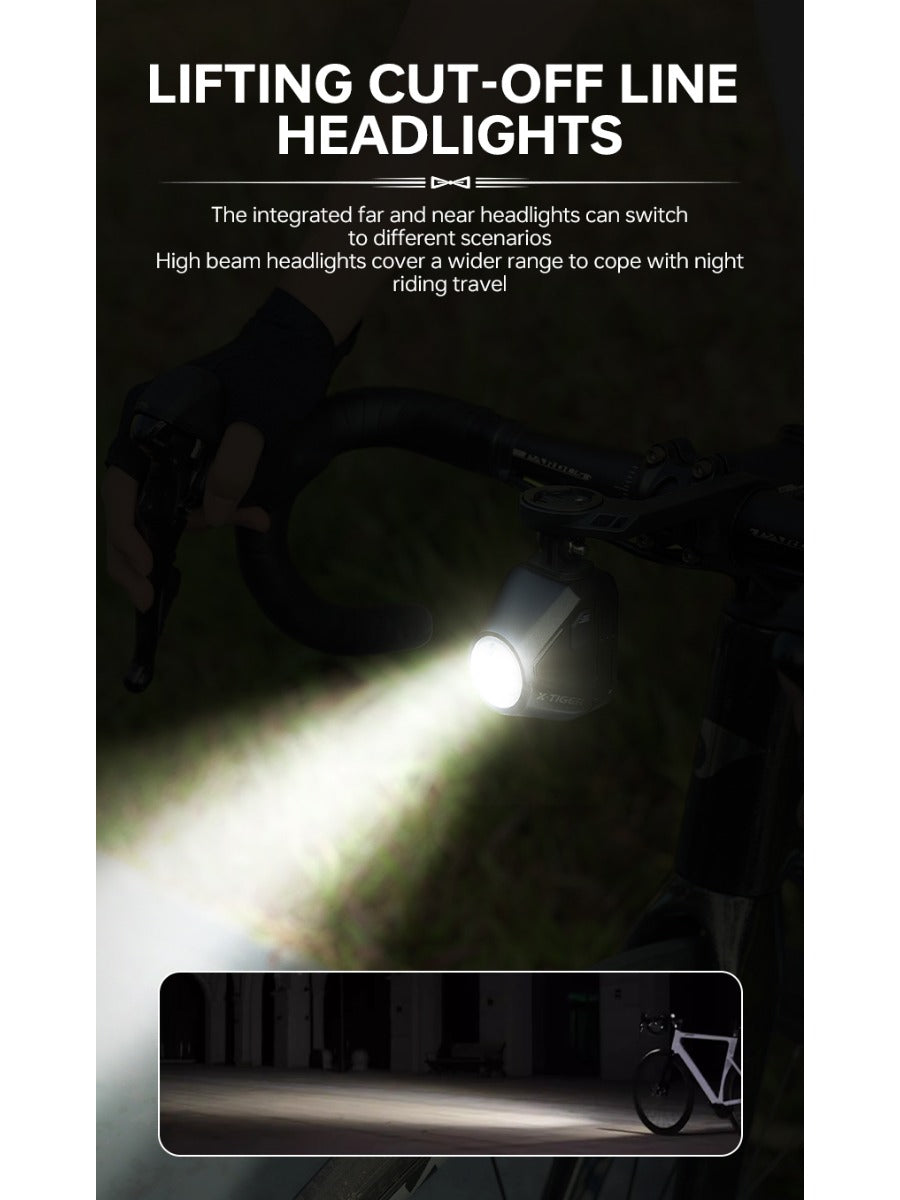 X-TIGER BIKE LIGHT High Brightness Waterproof Headlamp Tail Light Carrying Light TYPE-C MTB Road Bike Light