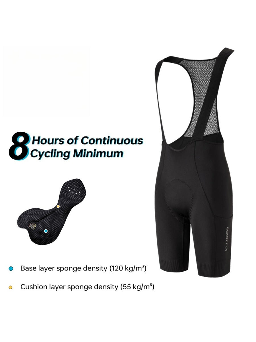  Men's Training Bib Shorts Mサイズ X-TIGER Pro Bike Bib Shorts | Quick-Dry Nylon Spandex Cycling Gear