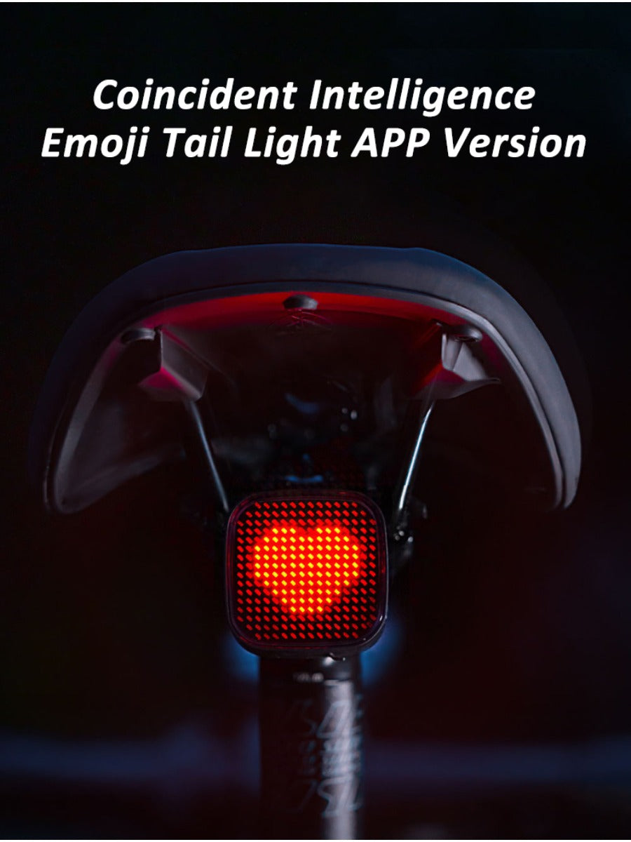 X-TIGER Cycling Tail Light IP66 Waterproof MTB Road Bicycle Light Smart Brake Sensor APP Build Mode Smart Expression Taillight